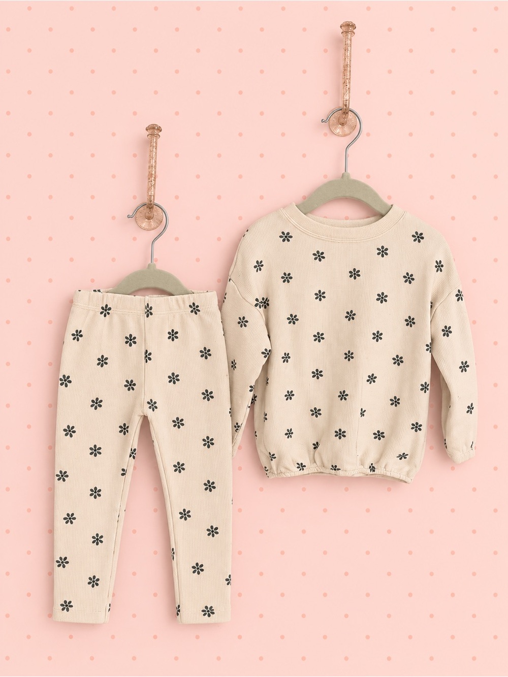 Rylee + Cru Spongy Knit Set | Daisy